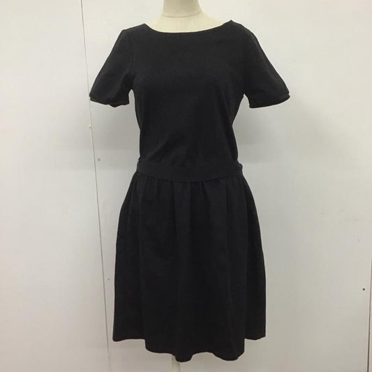 マッキントッシュフィロソフィー MACKINTOSH PHILOSOPH ワンピース ひざ丈スカート 36 無地 黒 / ブラック /  レディース USED 古着 中古 10107349