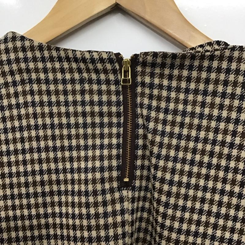 ユナイテッドアローズグリーンレーベルリラクシング UNITED ARROWS green label relaxing カットソー 半袖 半袖カットソー チェックカットソー フレア袖 チェック マルチカラー / マルチカラー /  レディース USED 古着 中古 10145459