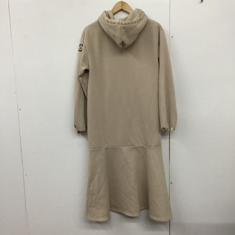 レディー Rady ワンピース ロングスカート 長袖ロングワンピース フーディーロングワンピース スウェットワンピース 無地 ベージュ / ベージュ /  レディース USED 古着 中古 10143604