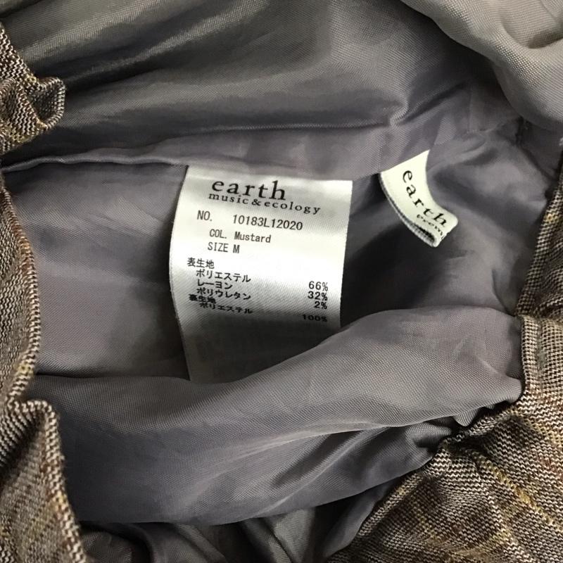 アースミュージックアンドエコロジー earth music&ecology スカート ひざ丈スカート ロングスカート タイトスカート バックスリット M チェック マルチカラー / マルチカラー /  レディース USED 古着 中古 10129752
