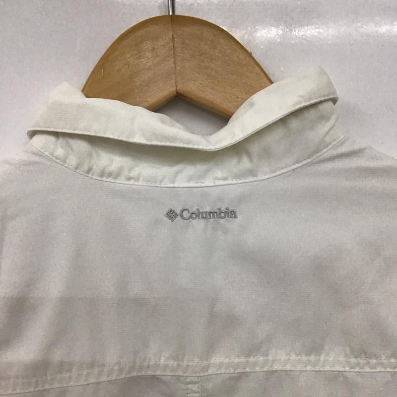 コロンビア Columbia シャツ、ブラウス 長袖 長袖シャツ 無地シャツ カラーシャツ M 無地 アイボリー / アイボリー /  レディース USED 古着 中古 10149571