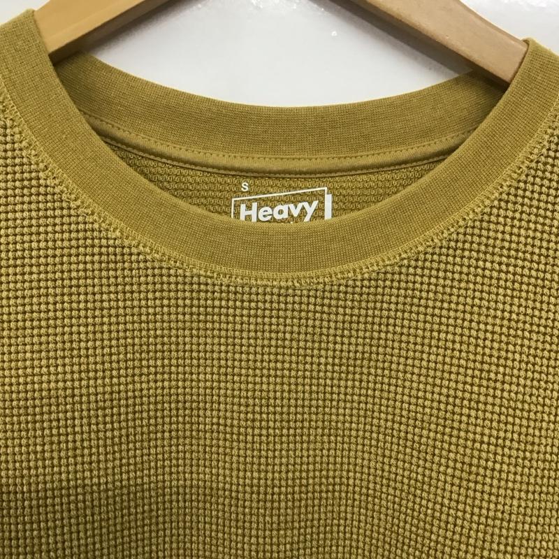 グローバルワーク GLOBAL WORK Tシャツ 半袖 半袖カットソー ワッフルTシャツ クルーネックカットソー S 無地 マスタード / マスタード /  メンズ USED 古着 中古 10143230