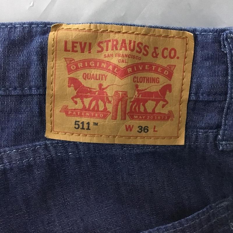 リーバイストラウスアンドコー Levi Strauss & co. パンツ ショートパンツ ハーフパンツ デニムショートパンツ カジュアルパンツ 36 無地 インディゴ / インディゴ /  メンズ USED 古着 中古 10108387