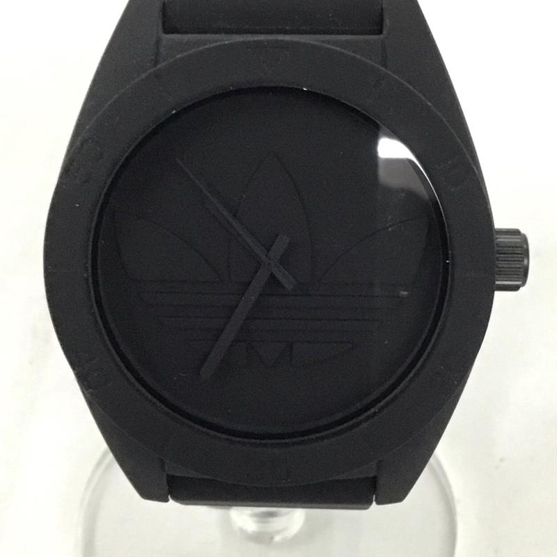 アディダス adidas 腕時計 アナログ（クォーツ式） ADH2710 SANTIAGO ロゴ、文字 黒 / ブラック /  メンズ USED 古着 中古 10135270