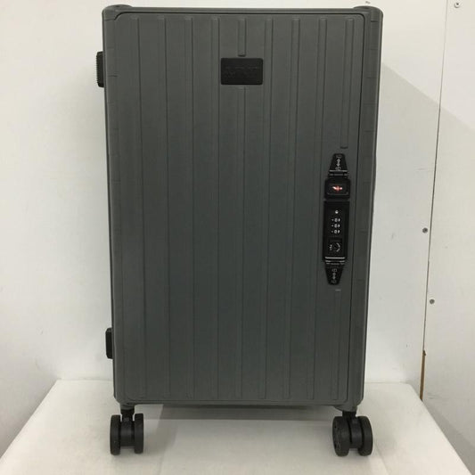 アンドフラット &.FLAT スーツケース、トランク スーツケース、トランク FL14-4-00002 折りたたみ ハードキャリーバッグ キャリーケース 箱有 ロゴ、文字 灰 / グレー /  メンズ USED 古着 中古 10137510