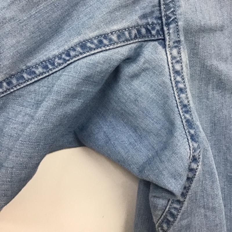 ザ ノースフェイス パープルレーベル THE NORTH FACE PURPLE LABEL シャツ、ブラウス 長袖 nt3067n LightDenimBDShirt 長袖デニムシャツ M 無地 インディゴ / インディゴ /  メンズ USED 古着 中古 10129660