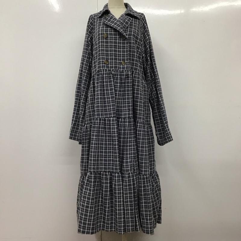 ジュエティ jouetie ワンピース ロングスカート 長袖ロングワンピース フレアワンピース 切り替えワンピース チェック M チェック マルチカラー / マルチカラー /  レディース USED 古着 中古 10118563