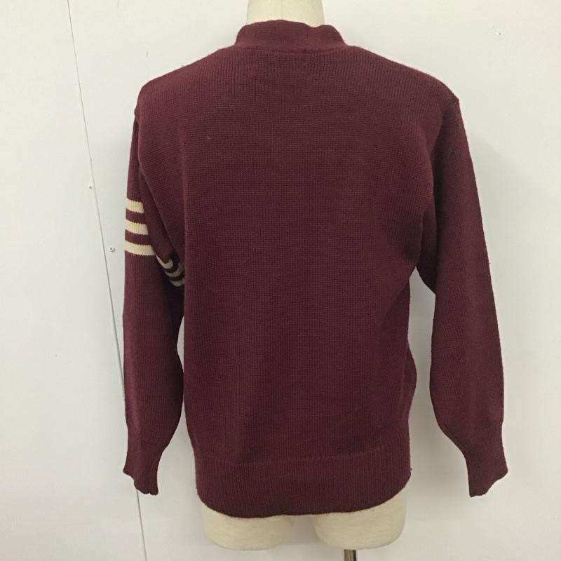 マックレガー McGREGOR ニット、セーター 長袖 M 無地 えんじ / ワインレッド /  メンズ USED 古着 中古 10111694