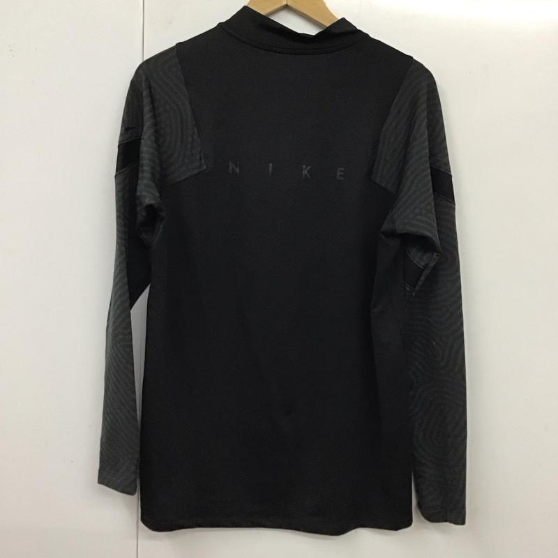 ナイキ NIKE カットソー 長袖 CD0565-010 ストライク ドリル トップ サッカー フットサル XL ロゴ、文字 黒 / ブラック /  メンズ USED 古着 中古 10119596