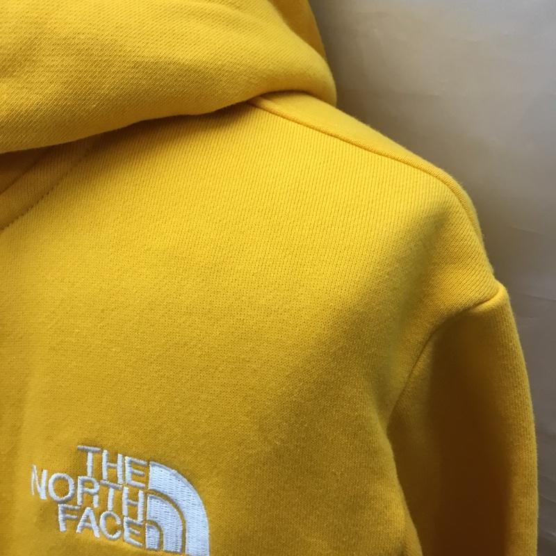 ザノースフェイス THE NORTH FACE パーカー 長袖 ジップアップパーカー 長袖パーカー フード付きパーカー M ロゴ、文字 黄 / イエロー /  メンズ USED 古着 中古 10118668