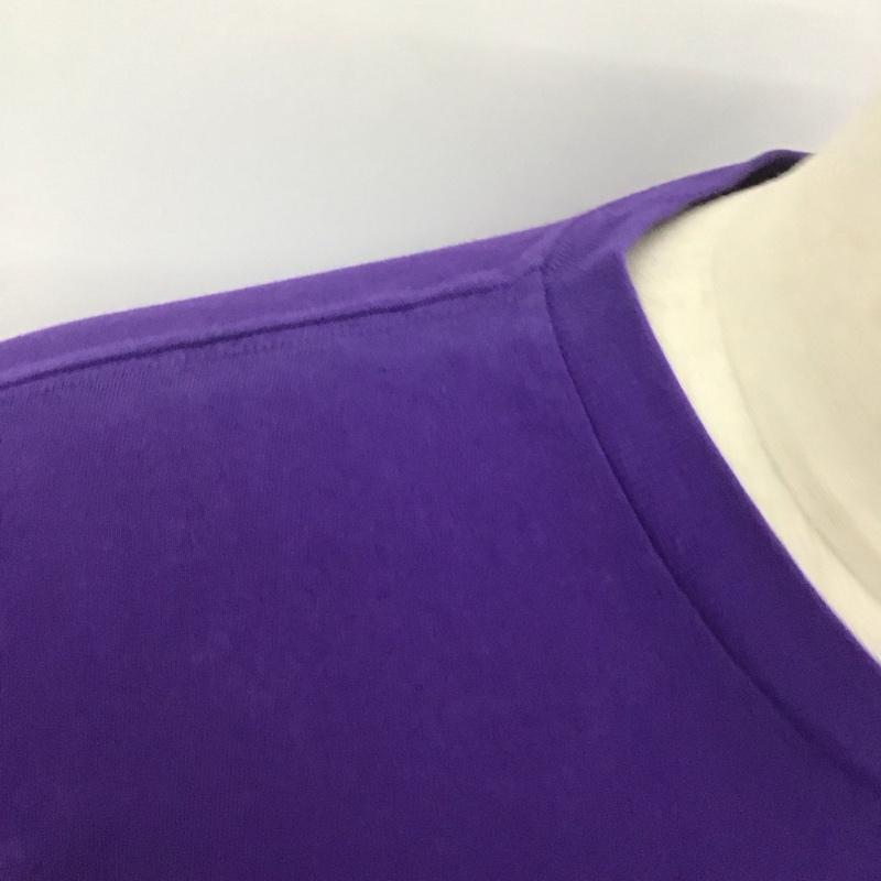 ポロラルフローレン POLO RALPH LAUREN カットソー 長袖 長袖カットソー プリントカットソー クルーネック L ロゴ、文字 紫 / パープル /  メンズ USED 古着 中古 10126220