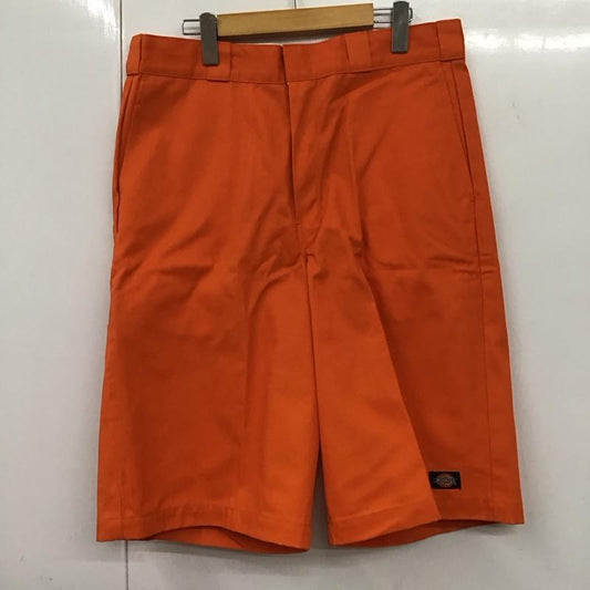 ディッキーズ Dickies パンツ ショートパンツ wd42283 セルフォンポケットワークショーツ ショートパンツ 44 ロゴ、文字 橙 / オレンジ /  メンズ USED 古着 中古 10132001