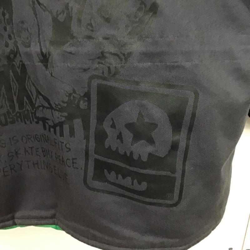 マジカルモッシュミスフィッツ MAGICAL MOSH MISFITS ジャケット、上着 ジャンパー、ブルゾン ジップアップジャケット アウター ロングジャケット L ロゴ、文字 黒 / ブラック /  メンズ USED 古着 中古 10138590