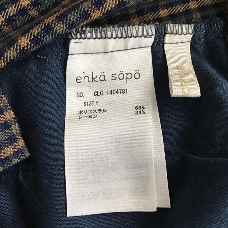 エヘカソポ ehka sopo ボトムス ボトムス 1404781 アシンメトリー アシメサロペット FREE チェック カーキ / カーキ / X ベージュ / ベージュ / X 紺 / ネイビー /  レディース USED 古着 中古 10118354