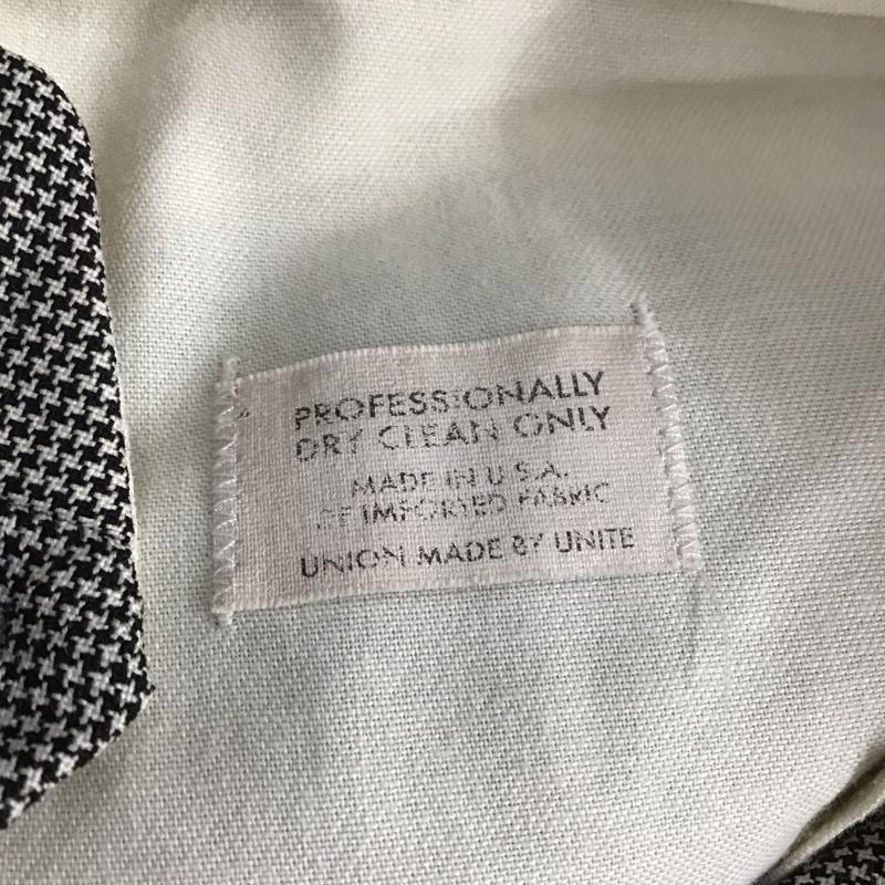 古着 USED パンツ スラックス Corbin 80s 90s スラックス ワイドパンツ カジュアルパンツ 千鳥格子 白 / ホワイト / X 黒 / ブラック /  メンズ USED 古着 中古 10106548