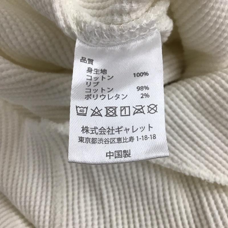 フルーツオブザルーム FRUIT OF THE LOOM カットソー 長袖 長袖カットソー 無地カットソー クルーネック ワッフル M 無地 白 / ホワイト /  メンズ USED 古着 中古 10143460