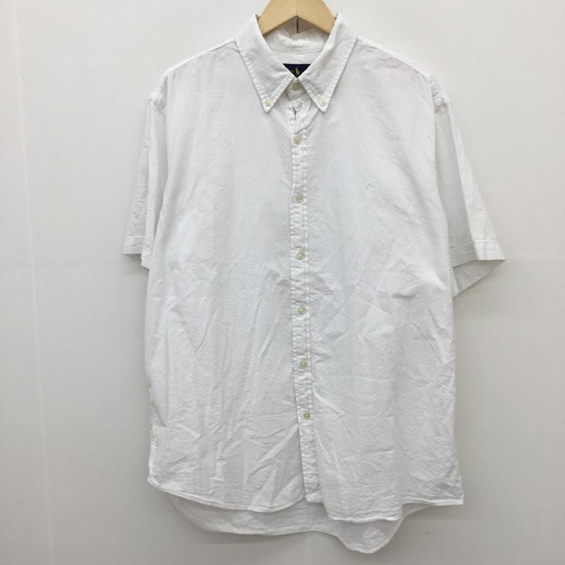 ラルフローレン RALPHLAUREN シャツ、ブラウス 半袖 XL ワンポイント 白 / ホワイト /  メンズ USED 古着 中古 10129009