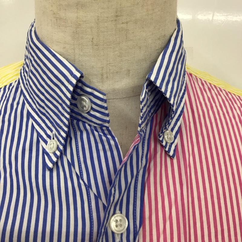 ソフネット SOPHNET. シャツ、ブラウス 長袖 長袖シャツ ストライプシャツ カラーシャツ 長袖カットソー ボタンダウンシャツ M ストライプ マルチカラー / マルチカラー /  メンズ USED 古着 中古 10114714