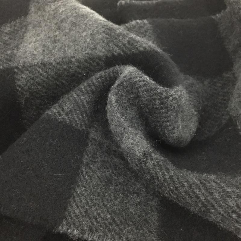 ポロラルフローレン POLO RALPH LAUREN マフラー マフラー フリンジ チェック イタリア製 ワンポイント 黒 / ブラック / X 灰 / グレー /  メンズ USED 古着 中古 10133820