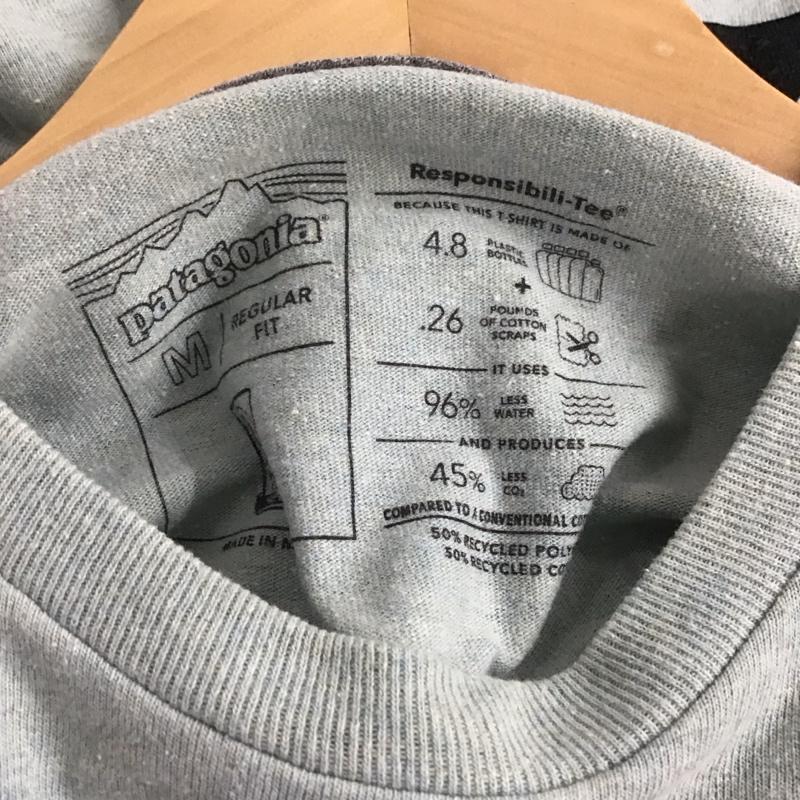 パタゴニア patagonia Tシャツ 半袖 半袖カットソー プリントTシャツ クルーネックカットソー M ロゴ、文字 マルチカラー / マルチカラー /  メンズ USED 古着 中古 10141678
