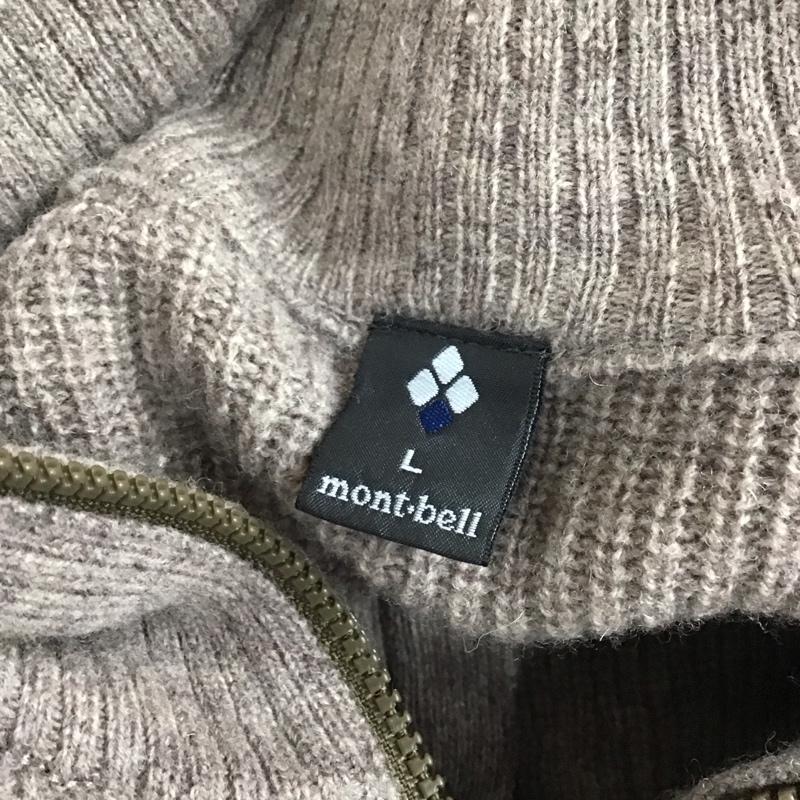 モンベル mont-bell ジャケット、上着 ジャケット、ブレザー 1106505 ミッテルレギ フルジップセーター L ロゴ、文字 灰 / グレー /  メンズ USED 古着 中古 10115075