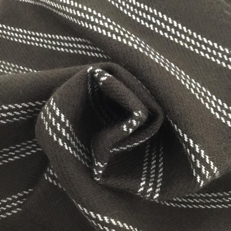 ビームス BEAMS マフラー マフラー フリンジ ストライプ ダークブラウン / ダークブラウン / X 白 / ホワイト /  メンズ USED 古着 中古 10130557