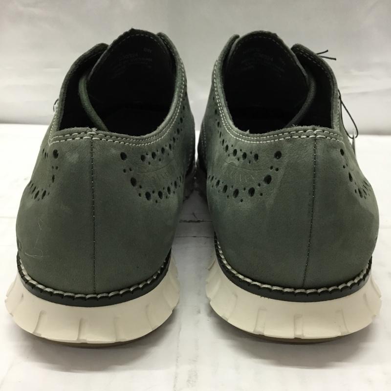 コールハーン COLE HAAN カジュアルシューズ カジュアルシューズ C30324 ゼログランド ウィングチップ オックスフォード 8W 箱有 US：8 ロゴ、文字 カーキ / カーキ /  メンズ USED 古着 中古 10106250