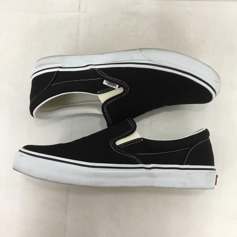 バンズ VANS スリッポン スリッポン V98CLA SLIP ON スニーカー 27.5m 27.5cm ロゴ、文字 黒 / ブラック / X 白 / ホワイト /  メンズ USED 古着 中古 10150242