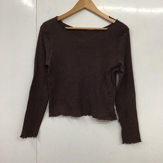 アルシーヴ archives カットソー 長袖 M 無地 茶 / ブラウン /  レディース USED 古着 中古 10131087