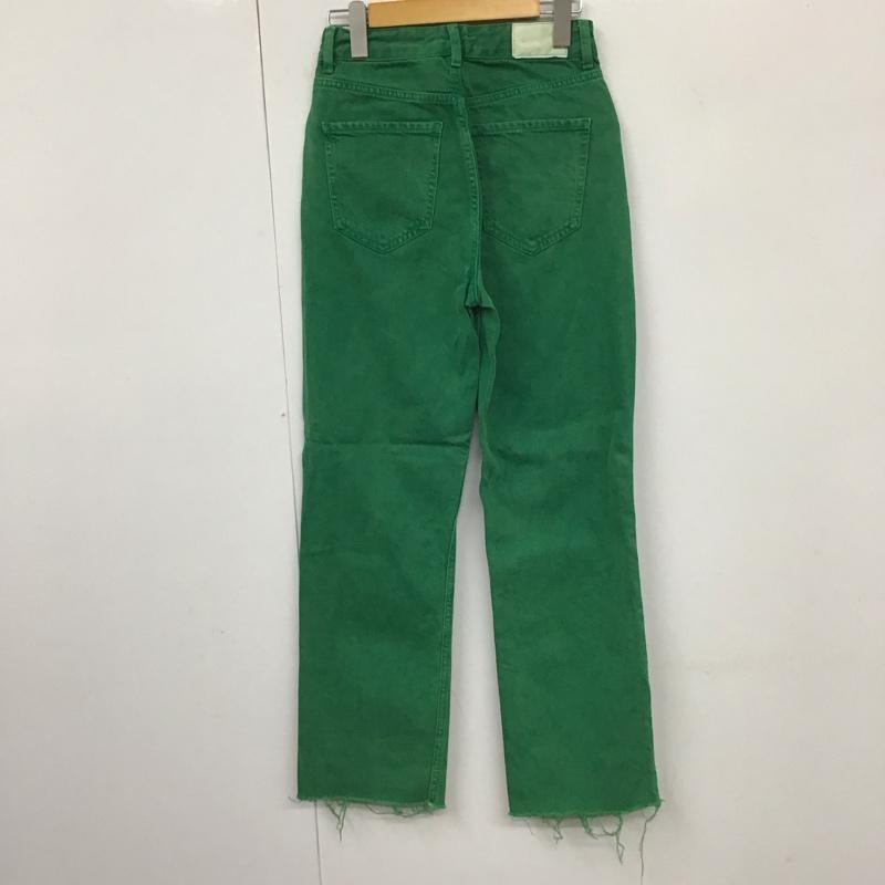 ザラ ZARA パンツ デニム、ジーンズ 32インチ 無地 緑 / グリーン /  レディース USED 古着 中古 10130397