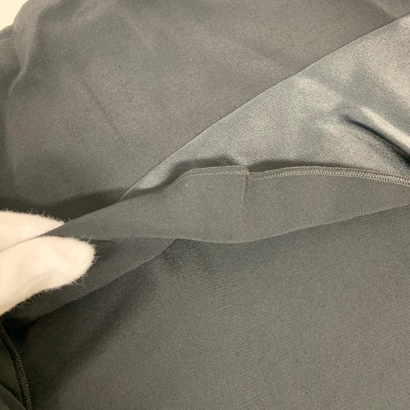 ランバンオンブルー LANVIN en Bleu ワンピース ひざ丈スカート 38 無地 黒 / ブラック /  レディース USED 古着 中古 10014687