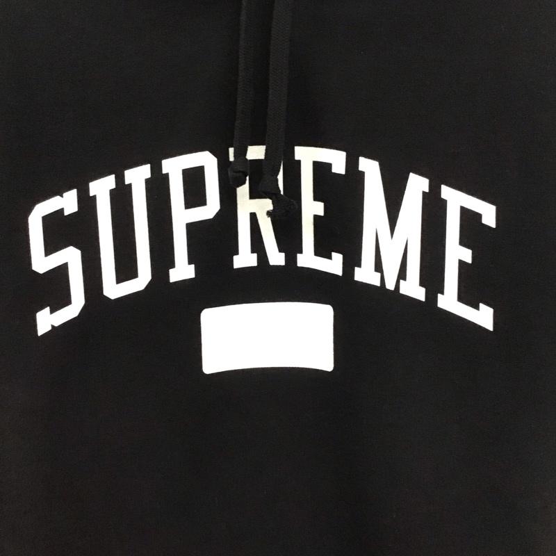 シュプリーム Supreme パーカー 長袖 18AW StuddedHoodedSweatshirt プルオーバーパーカー L ロゴ、文字 黒 / ブラック /  メンズ USED 古着 中古 10147555