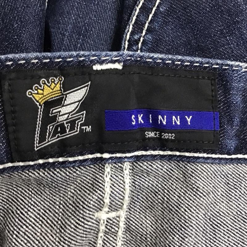 エフエイティー FAT パンツ デニム、ジーンズ L 無地 インディゴ / インディゴ /  メンズ USED 古着 中古 10119876