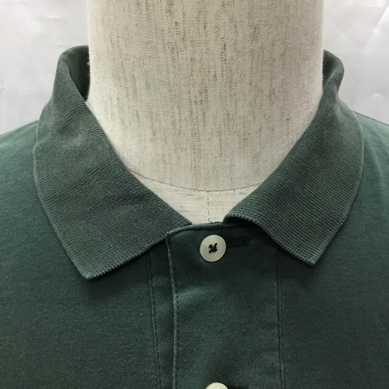 ポロバイラルフローレン Polo by RALPH LAUREN ポロシャツ 半袖 半袖ポロシャツ カラーシャツ 半袖カットソー XL ロゴ、文字 緑 / グリーン /  メンズ USED 古着 中古 10108547