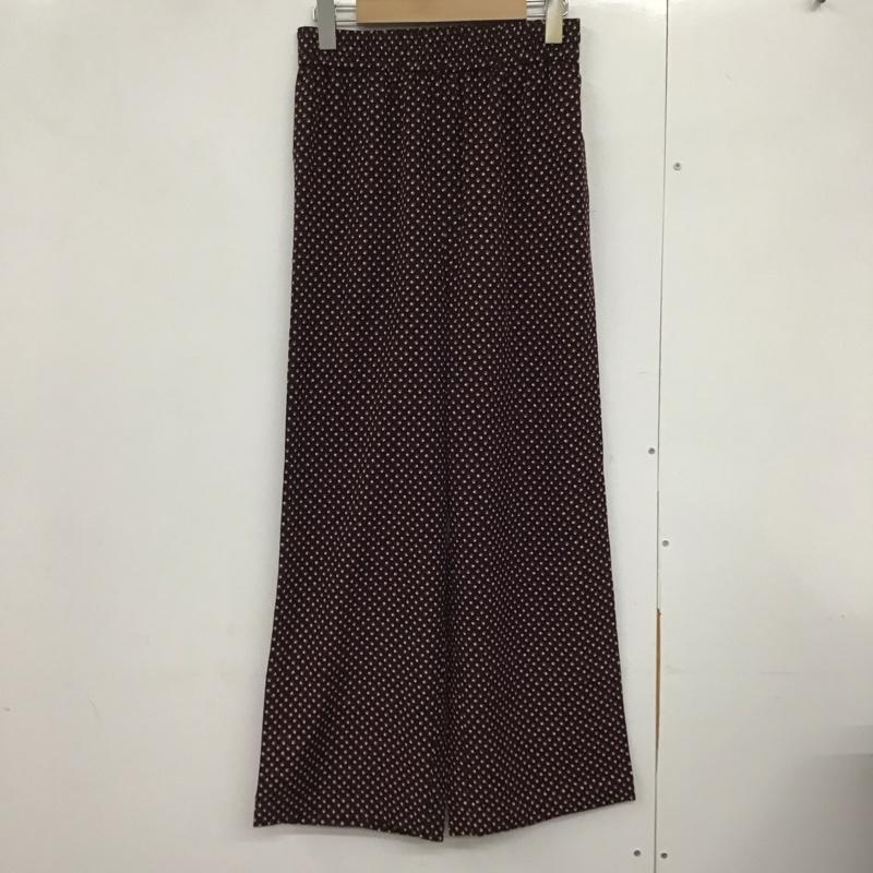 フリークスストア FREAK S STORE パンツ ワークパンツ、ペインターパンツ ワイドパンツ カジュアルパンツ ワークパンツ FREE プリント 黒 / ブラック /  レディース USED 古着 中古 10142673