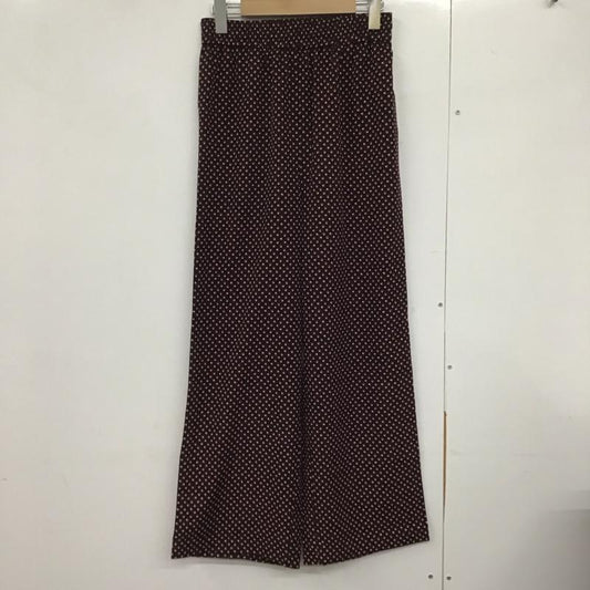 フリークスストア FREAK S STORE パンツ ワークパンツ、ペインターパンツ ワイドパンツ カジュアルパンツ ワークパンツ FREE プリント 黒 / ブラック /  レディース USED 古着 中古 10142673