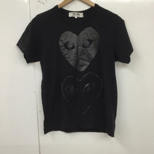 プレイコムデギャルソン PLAY COMME des GARCONS Tシャツ 半袖 L プリント 黒 / ブラック /  レディース USED 古着 中古 10129863