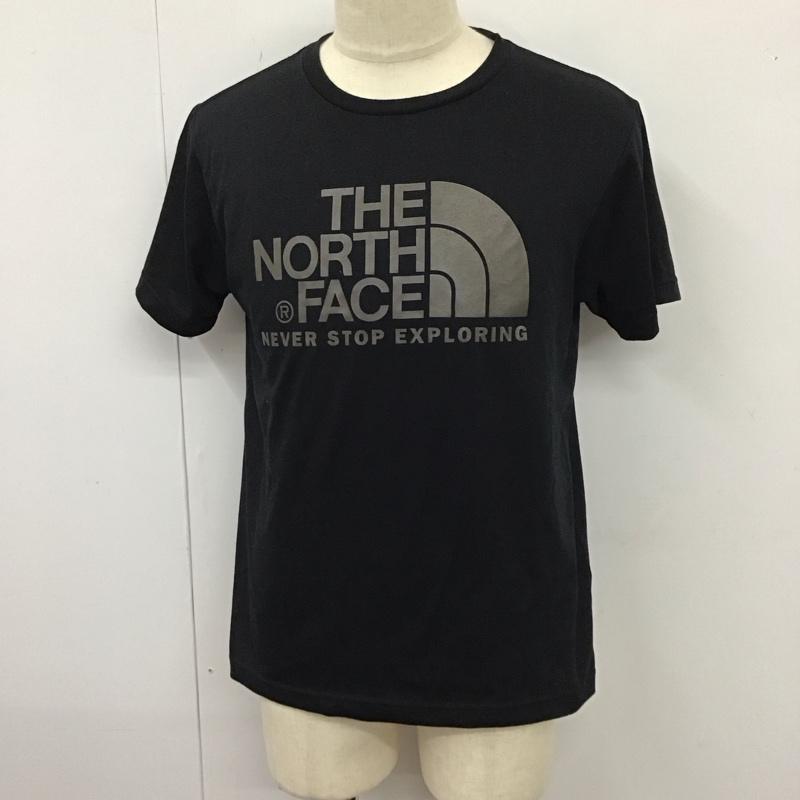 ザノースフェイス THE NORTH FACE Tシャツ 半袖 NT31620 クルーネック プリント L ロゴ、文字 黒 / ブラック /  メンズ USED 古着 中古 10115600