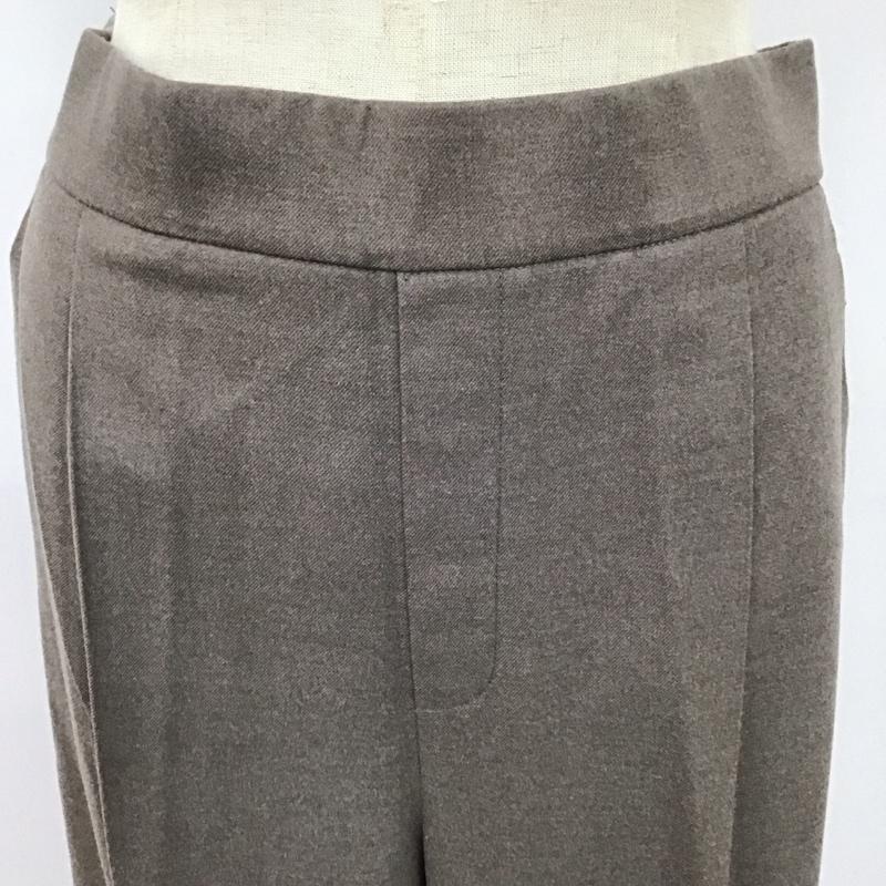 グローバルワーク GLOBAL WORK パンツ スラックス GW521503AD ウツクシルエットストレートパンツ L 無地 茶 / ブラウン /  レディース USED 古着 中古 10122144