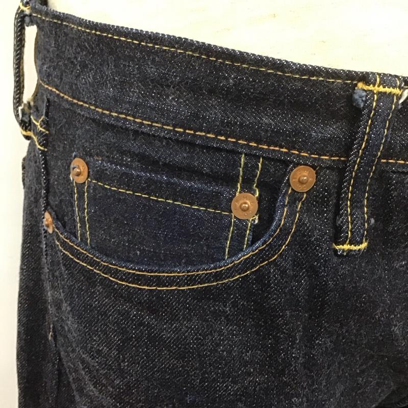 フラットヘッド The Flat Head パンツ デニム、ジーンズ デニムパンツ スリムパンツ ジーンズ カジュアルパンツ ストレートパンツ 32インチ 無地 インディゴ / インディゴ /  メンズ USED 古着 中古 10107756