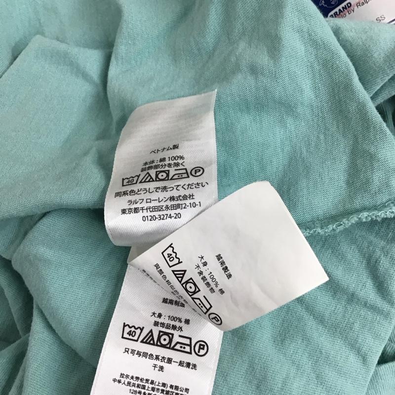 ポロラルフローレン POLO RALPH LAUREN パーカー 半袖 プルオーバー 2XL ワンポイント 水色 / ライトブルー /  レディース USED 古着 中古 10115477