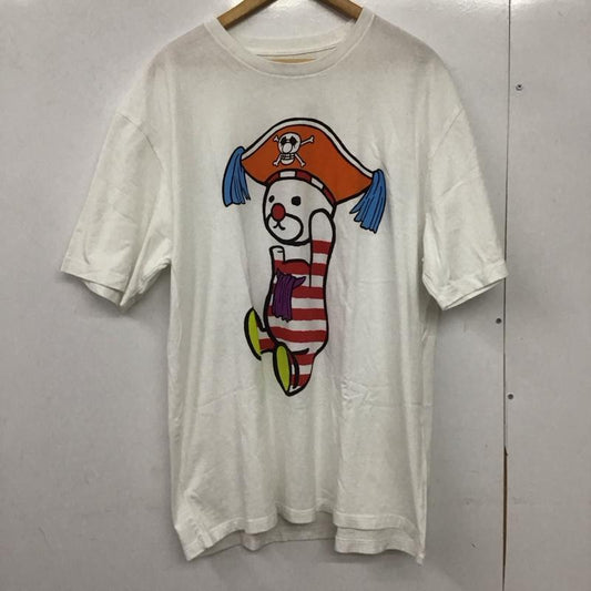 グラニフ graniph Tシャツ 半袖 半袖カットソー プリントTシャツ クルーネックカットソー ワンピース XXL プリント 白 / ホワイト /  メンズ USED 古着 中古 10150926
