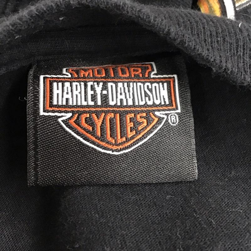ハーレーダビッドソン Harley-Davidson Tシャツ 半袖 XL プリント 黒 / ブラック /  メンズ USED 古着 中古 10117211
