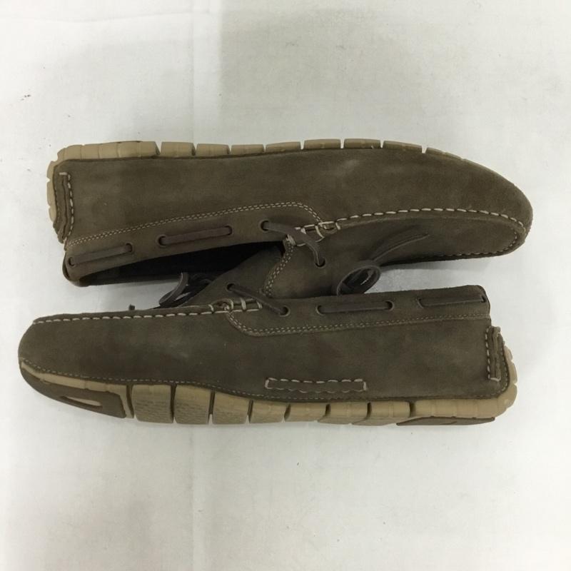 コールハーン COLE HAAN カジュアルシューズ カジュアルシューズ C25990 ゼログランド キャンプ モック ドライバー デッキシューズ 箱有 無地 茶 / ブラウン /  メンズ USED 古着 中古 10136691