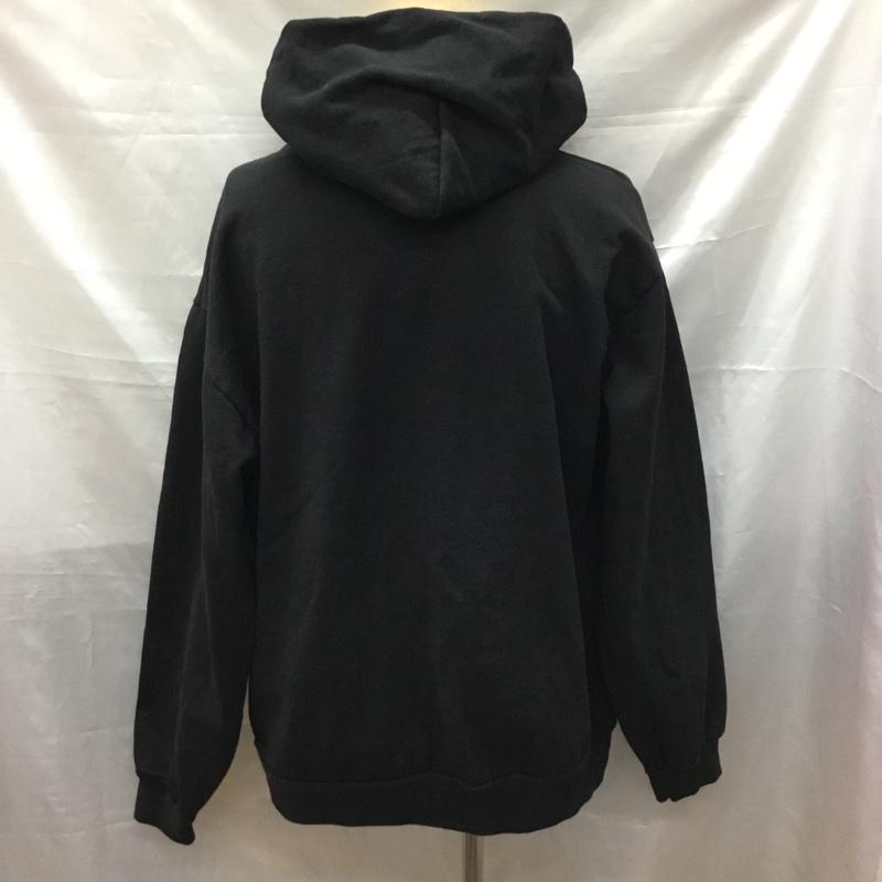 ロサンゼルスアパレル LOS ANGELES APPAREL パーカー 長袖 裏起毛 プルオーバー スウェット L 無地 黒 / ブラック /  メンズ USED 古着 中古 10117201