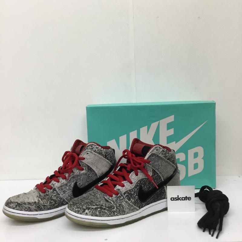 ナイキ NIKE スニーカー スニーカー DUNK HIGH PREMIUM 313171024 27.0cm ロゴ、文字 灰 / グレー /  メンズ USED 古着 中古 10110131