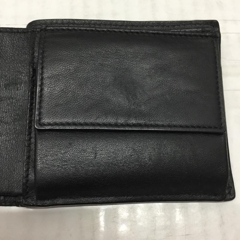 バレンシアガ BALENCIAGA 財布 二つ折り 487435 レザー 箱有 ロゴ、文字 黒 / ブラック /  メンズ USED 古着 中古 10113528