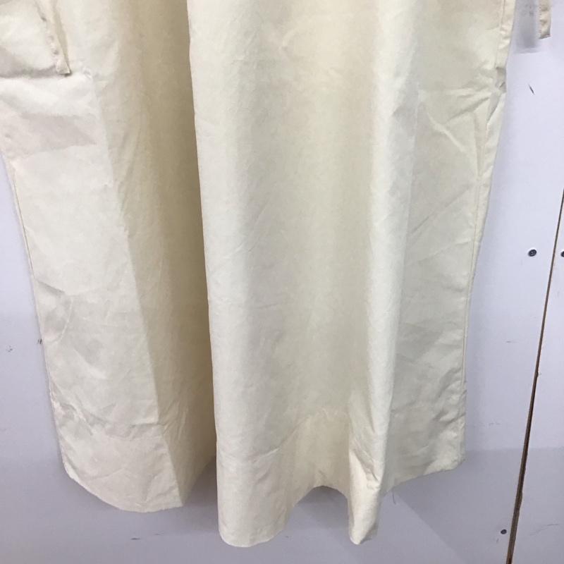 オルン OLUN ワンピース ロングスカート 138255-119-001 waist ribbon volume onepiece 長袖 S 無地 アイボリー / アイボリー /  レディース USED 古着 中古 10147160