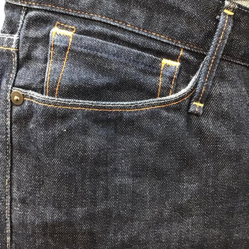 アーネストソーン earnest sewn パンツ デニム、ジーンズ スリム ストレート 30 無地 インディゴ / インディゴ /  レディース USED 古着 中古 10115413