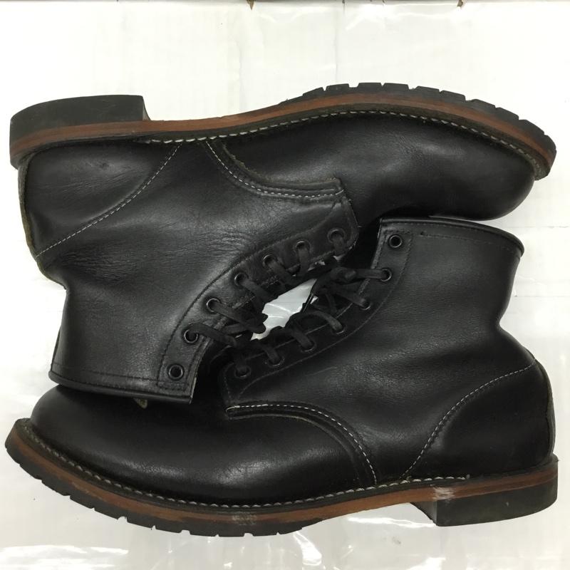 レッドウィング RED WING ブーツ ショートブーツ 9014 BECKMAN ROUND BOOTS 28.5cm 箱有 US：10.5 無地 黒 / ブラック /  レディース USED 古着 中古 10116629